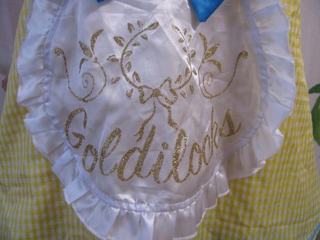 Kostým-šaty pro princeznu zlatovlásku vel.7-9 let, 