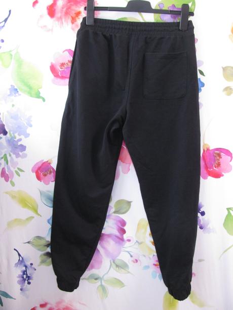 Černé bavlněné tepláky - unisex, decathlon,l