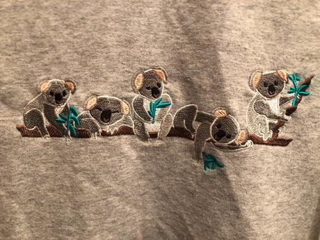 Šedá mikina s koalkama, 164