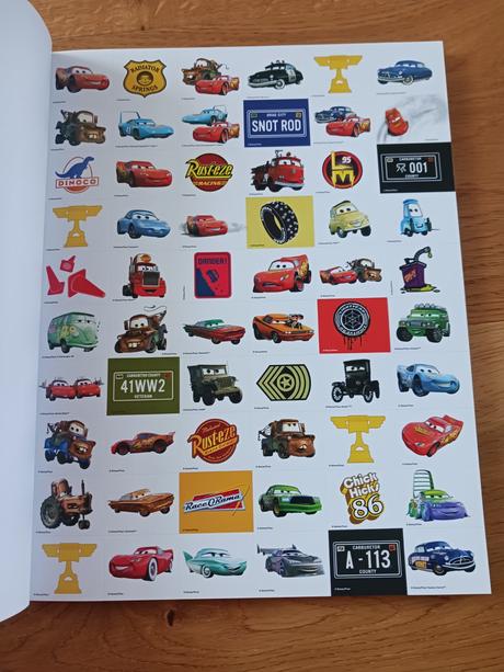 Velká cars kniha nálepky+omalovánky,