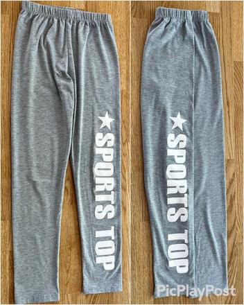 Leginy & elasťáky šedé vel. 140/146, 140