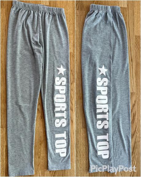 Leginy & elasťáky šedé vel. 140/146, 140