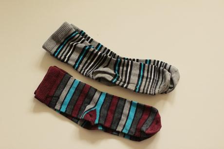 Pruhované ponožky - 2 páry - 25-27, kik,25