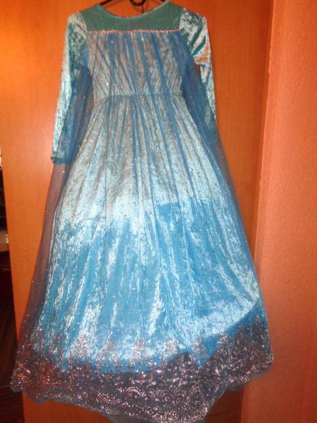 Karneval - luxusní šaty ledová královna - 7 -8 let,