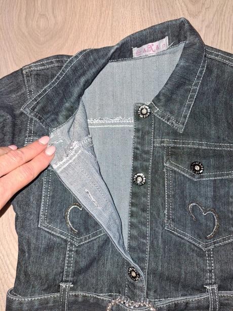 Riflová bunda - kabátek, 140