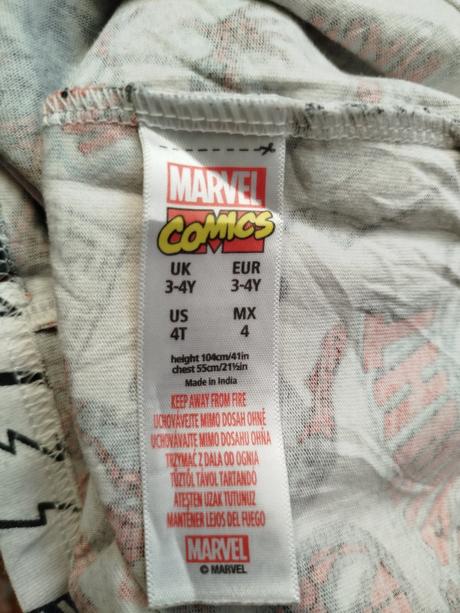 Tričko zn. marvel vel.98, marvel,98