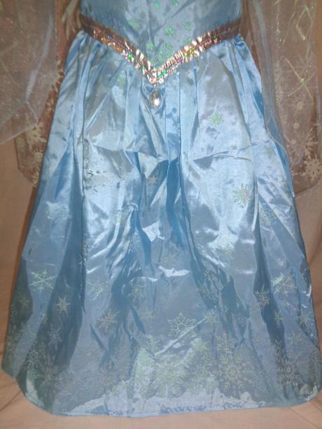 Karneval - šaty frozen elsa se závojem - 5-6 let,