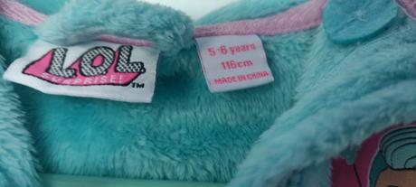 Overal micro plyš lol v.116 dívčí, primark,116
