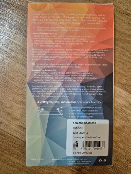 Tvrzené sklo samsung galaxy a52, a53, samsung