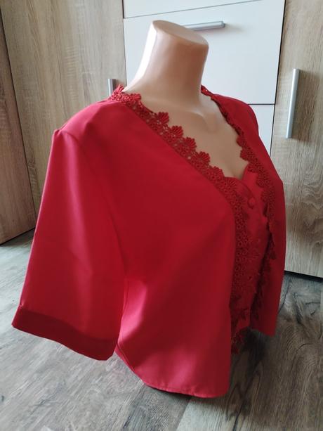 Slušivá červená xl halenka, xl