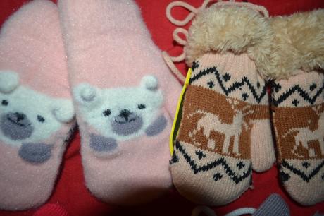 4x silné rukavice palčáky,80-110,, 80 - 110