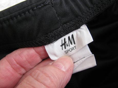 Černé elastické sportovní šortky h&m, h&m,128
