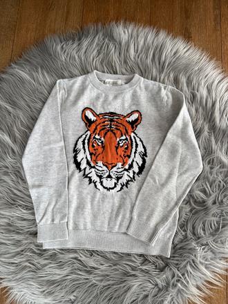 Svetr s tygrem, h&m,122