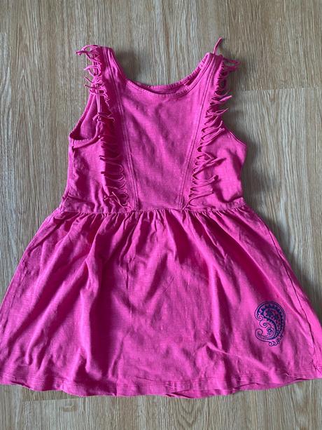 Dívčí letní růžový set - tunika a šaty, pepperts,122