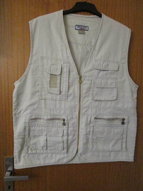 Pánská vesta, zapínání na zip, hodně kapes, xl