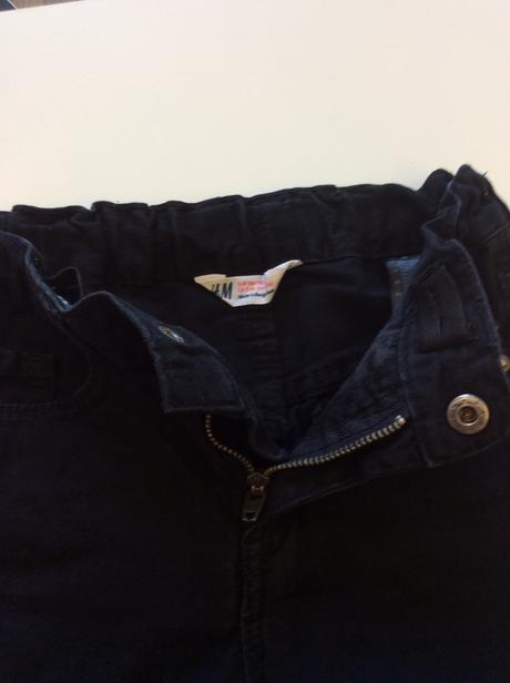 Černé jeansové kalhoty, h&m,104