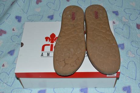 Oranžové / cihlově hnědé sandále rieker, rieker,40