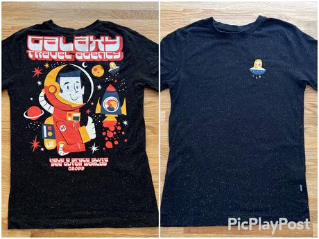 Triko černé galaxi cropp vel. xs, xs