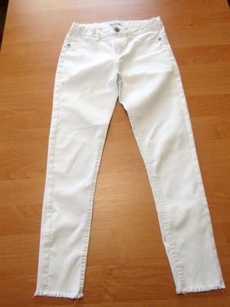 Dívčí bílé džíny vel 140-146, marks & spencer,146