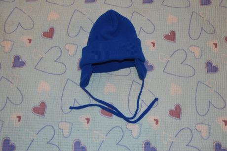 86/92 modrá zimní čepice, čepička, 86