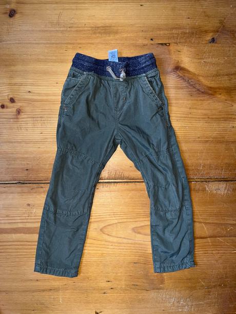 Bavlnou podšité plátěné kalhoty, next,98