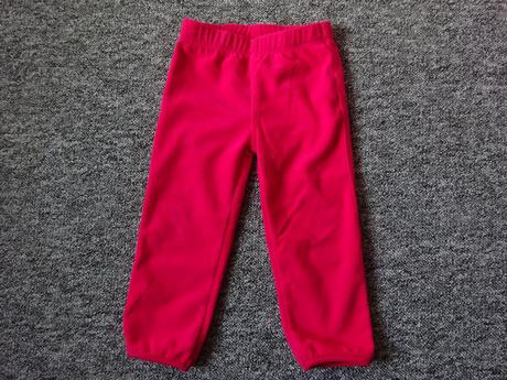 Fleesové tepláky sytě růžové, vel. 86/92, tcm,86