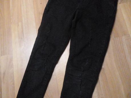 Elastické trhané rifle lacláky 7-8 denim, denim co,128