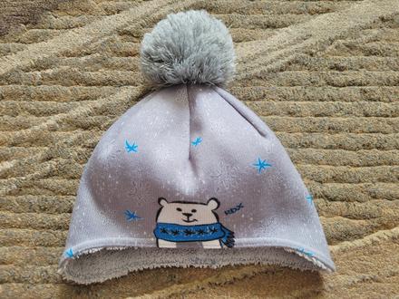 Hodně teplá čepice s medvědem, rdx,116