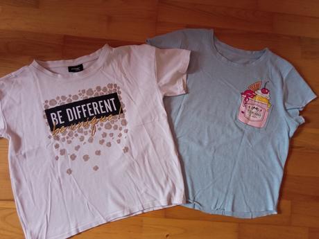 Dvě crop top trička, c&a,146