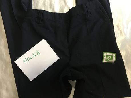 Vel. 158 modré dívčí společenské kalhoty, tu,158