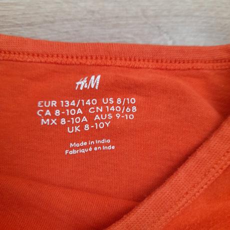 Dětské triko (2 ks) s dl. rukávem, vel. 134/140, h&m,134