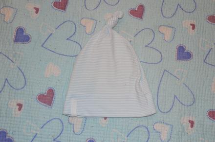 Novorozenecká  bavlněná čepička s uzlíkem, baby,68