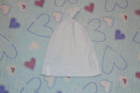 Novorozenecká  bavlněná čepička s uzlíkem, baby,68