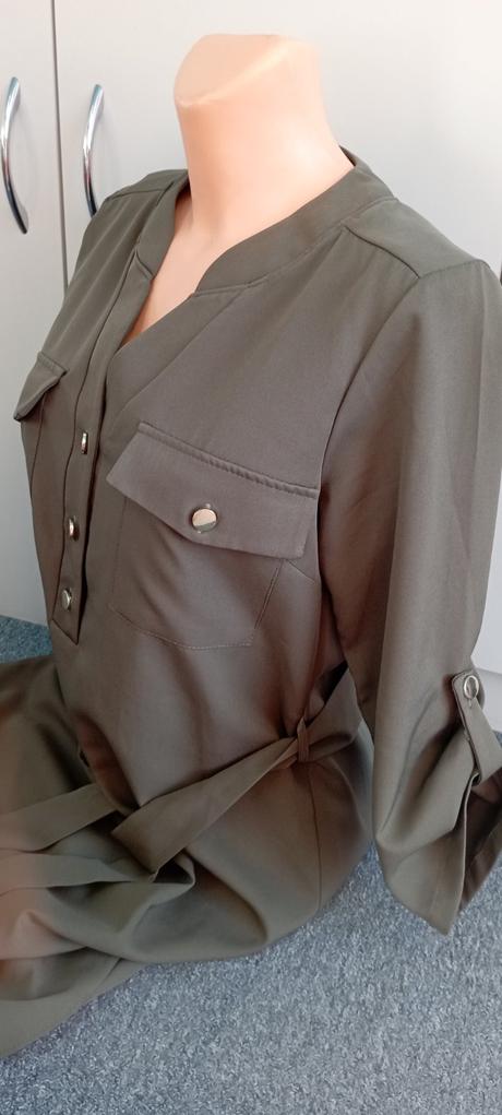 Šaty khaki zn."bodyflirt" vel."34" i větší, 34