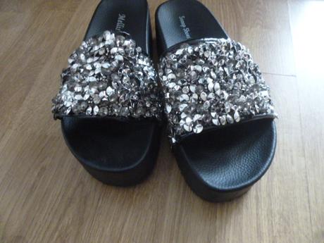 Třpytivé pantofle vel.39-40, 40