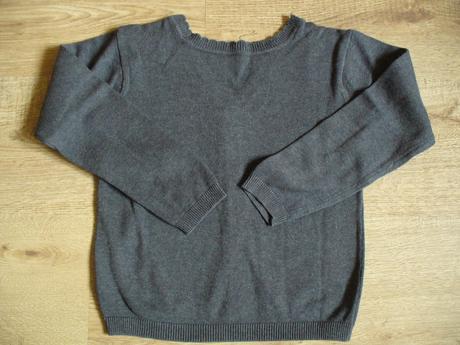Tmavě šedý svetřík vel. 134 zn. f&f, f&f,134