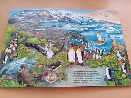 Velké leporelo se zvířátky velryba a pruhované ..., 