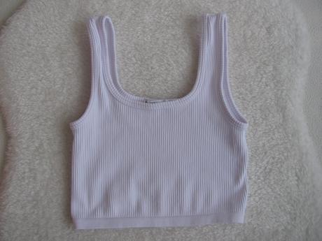 Dámské, dívčí žebrované crop top tričko, 32