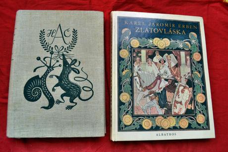 2x retro knihy pohádky,erben a andersen, 