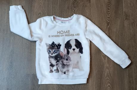 Chlupatá mikča se zvířátky h&m, vel.98/104, h&m,98