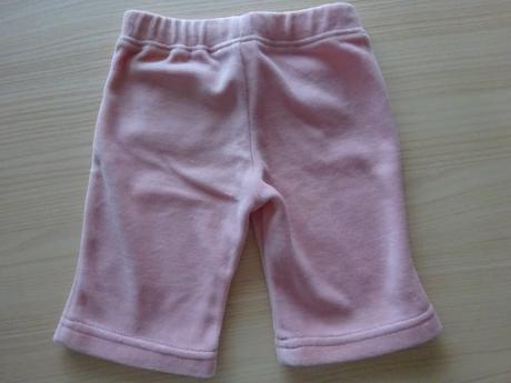 Tepláky sametové s kapsičkami, vel. 0-3m, 62