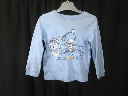 Vel. 92 modré pyžamové triko se zvířátky, 92