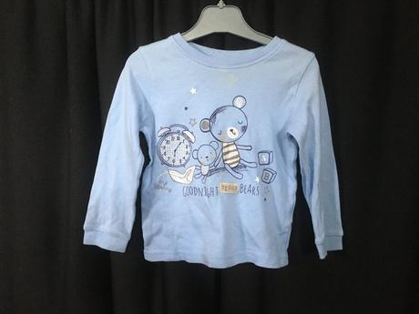 Vel. 92 modré pyžamové triko se zvířátky, 92