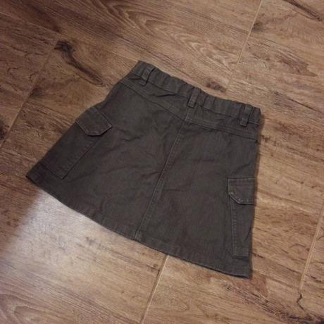 Džínová sukně s regulací velikosti v pase, nutmeg,128