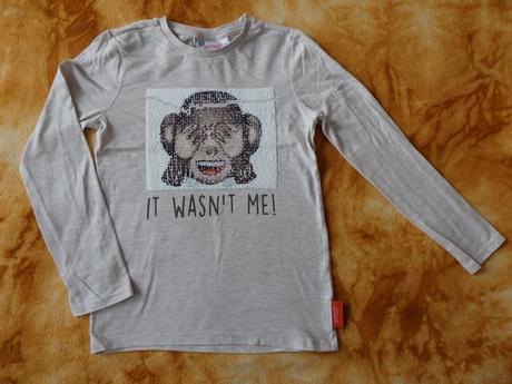 Tričko s opičkou emoji, c&a,134