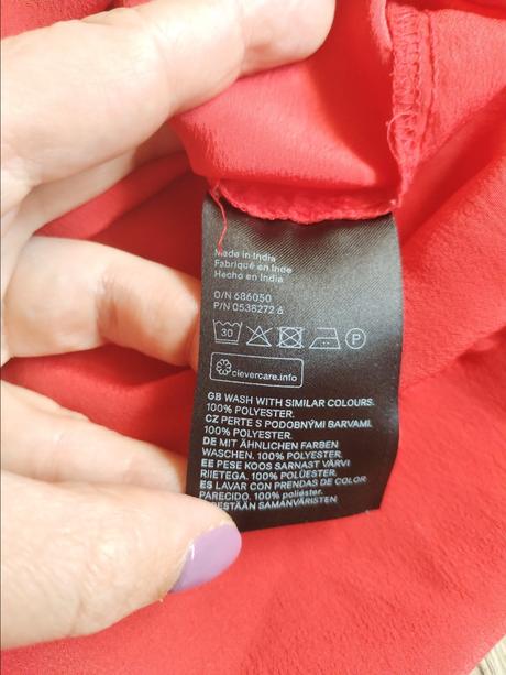 Halenka l xl 40 42 červená, h&m,l