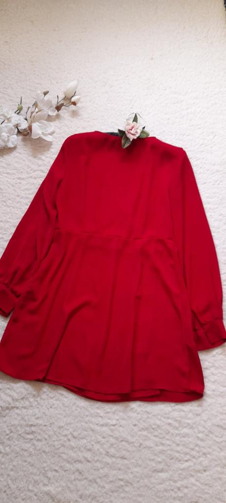 Vínové zavinovací krátké šaty, bershka,l