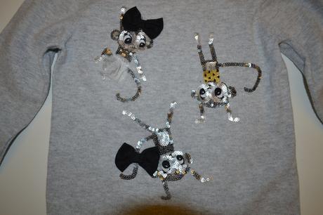 Svetřík zn. h&m opičky, h&m,98