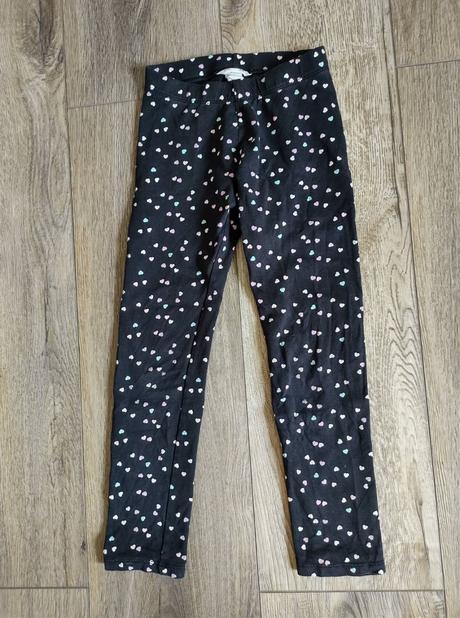 Mírně teplé legíny se srdíčky, h&m,122