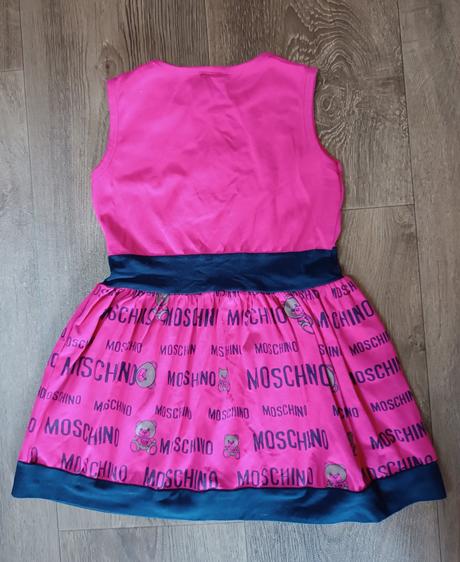 Letní šaty s medvídkem, zn. moschino,vel.98 (2-3r), moschino,98